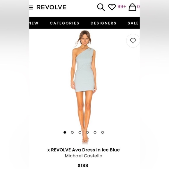 x REVOLVE Ava Dress in Ice Blue
(Michael Costello) Size Small - Picture 8 of 8
